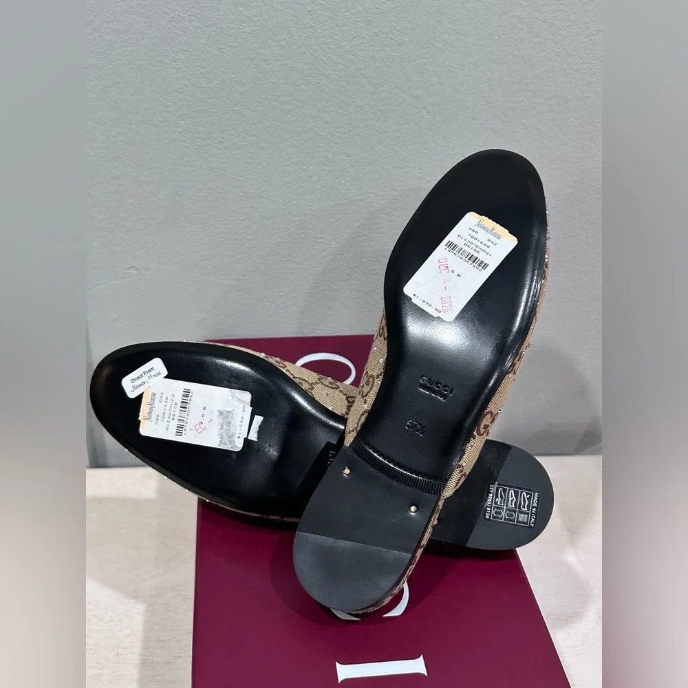 Gucci Princetown Crystal Slipper with Horsebit, Fabric - Picture 10 of 13